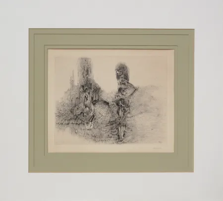 Incisione Bellmer - Le Vermoulu et le Plissé
