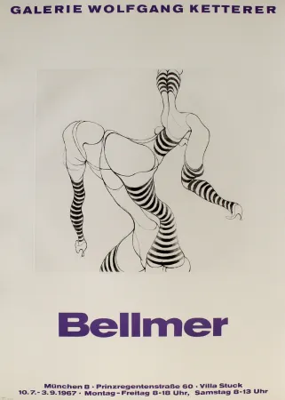 Incisione Bellmer - Liegende in Strümpfen