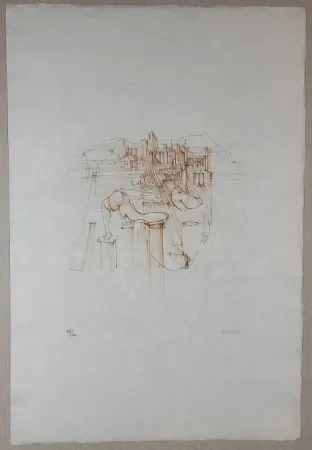 Incisione Bellmer - L'Usine