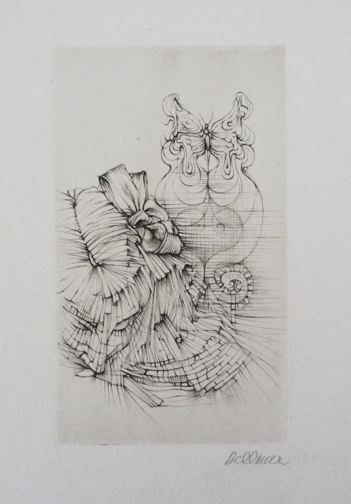 Acquaforte E Acquatinta Bellmer - Métamorphose (Papillon)