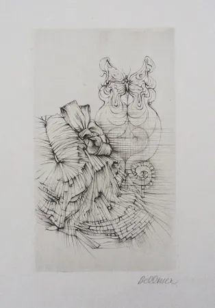 Acquaforte E Acquatinta Bellmer - Métamorphose (Papillon)