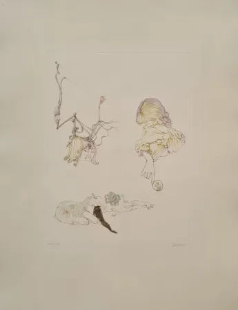 Acquaforte E Acquatinta Bellmer - Miroir des songes 