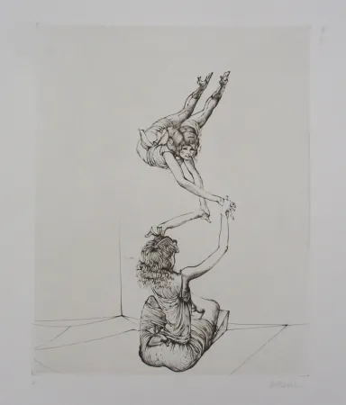 Incisione Bellmer - Miroir des songes Pl.6