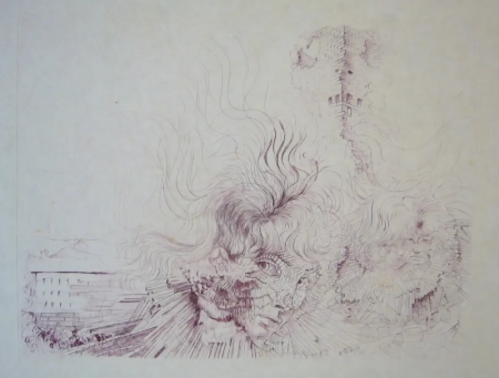 Acquaforte Bellmer - Sans titre