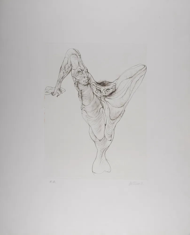 Acquaforte Bellmer - Sexe Oiseau