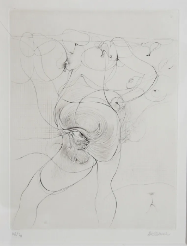 Incisione Bellmer - The Body and Eye 