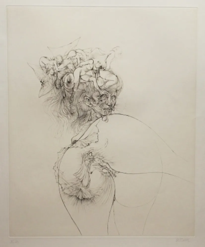 Acquaforte E Acquatinta Bellmer - Titre inconnu