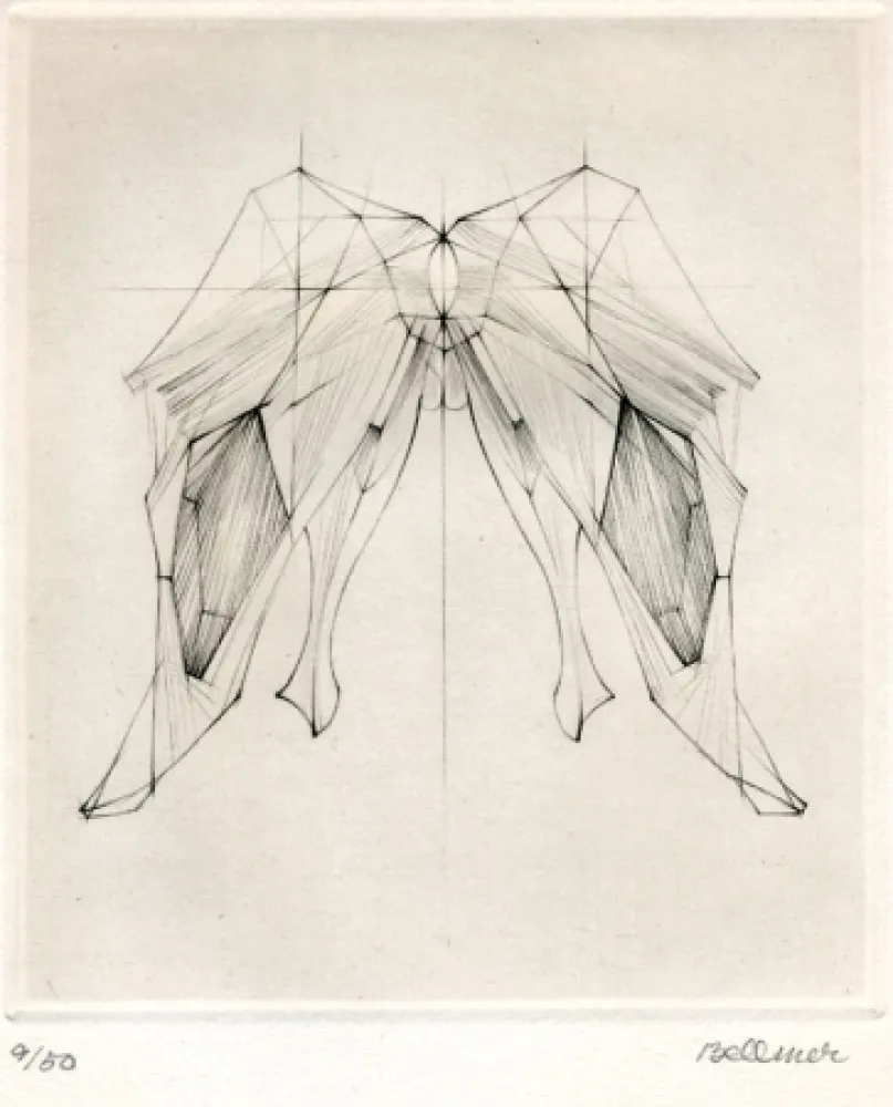 Incisione Bellmer - Untitled abstraction