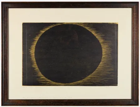 Incisione Su Legno Bergman - Planète