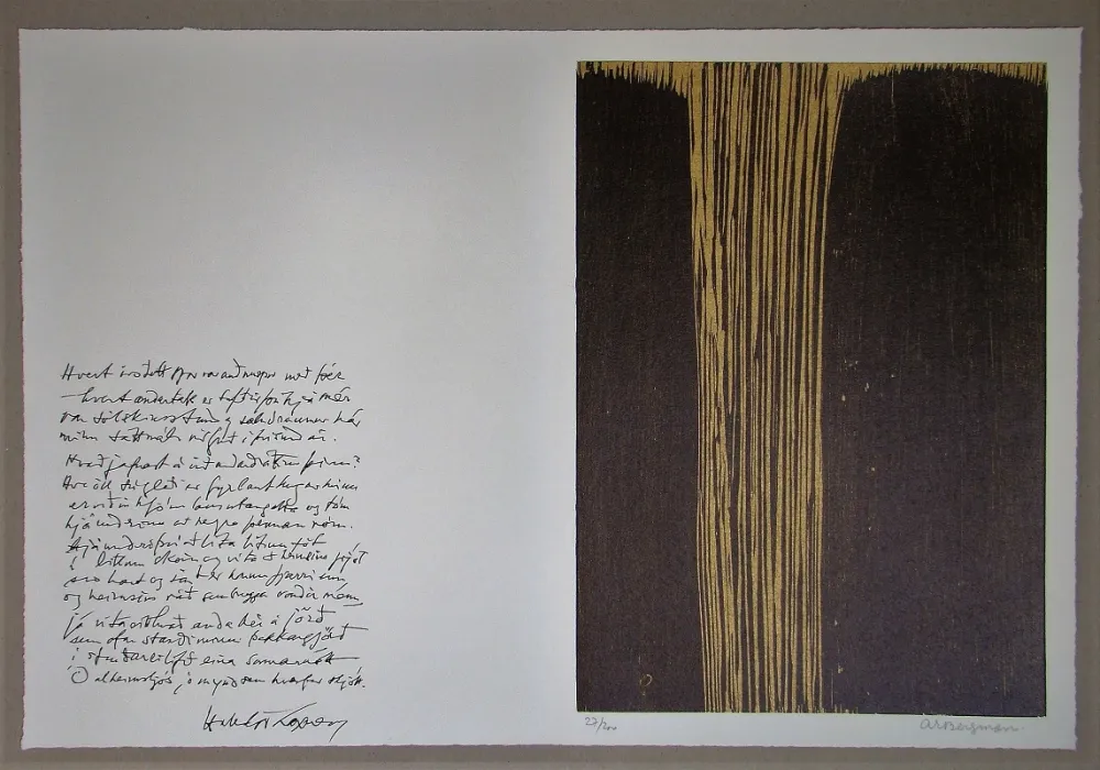 Incisione Su Legno Bergman - Sans titre