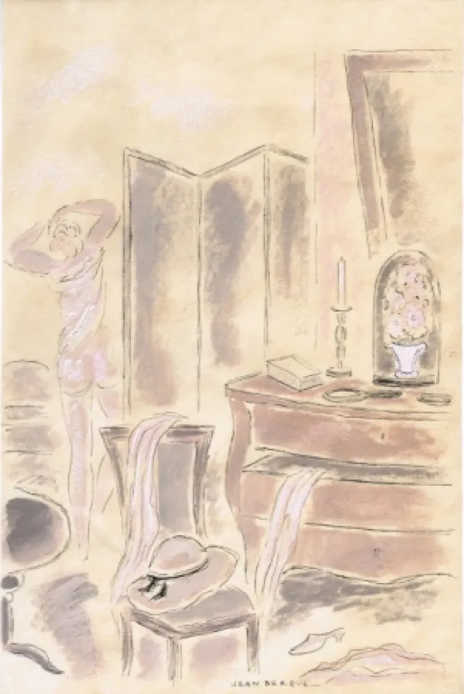 Libro Illustrato Berque - Le bruit du silence.  Gouaches originales de Jean Berque.