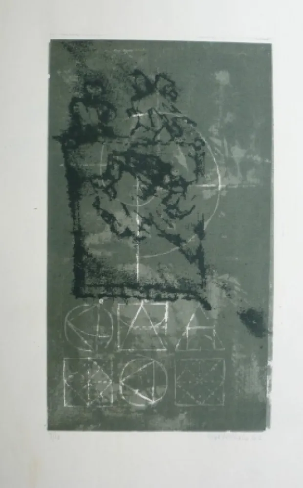 Litografia Bertholo - Composition 