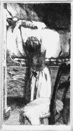 Acquaforte Besnard - La pupée