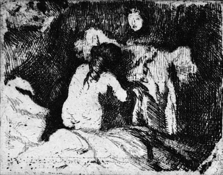 Acquaforte Besnard - Le lever