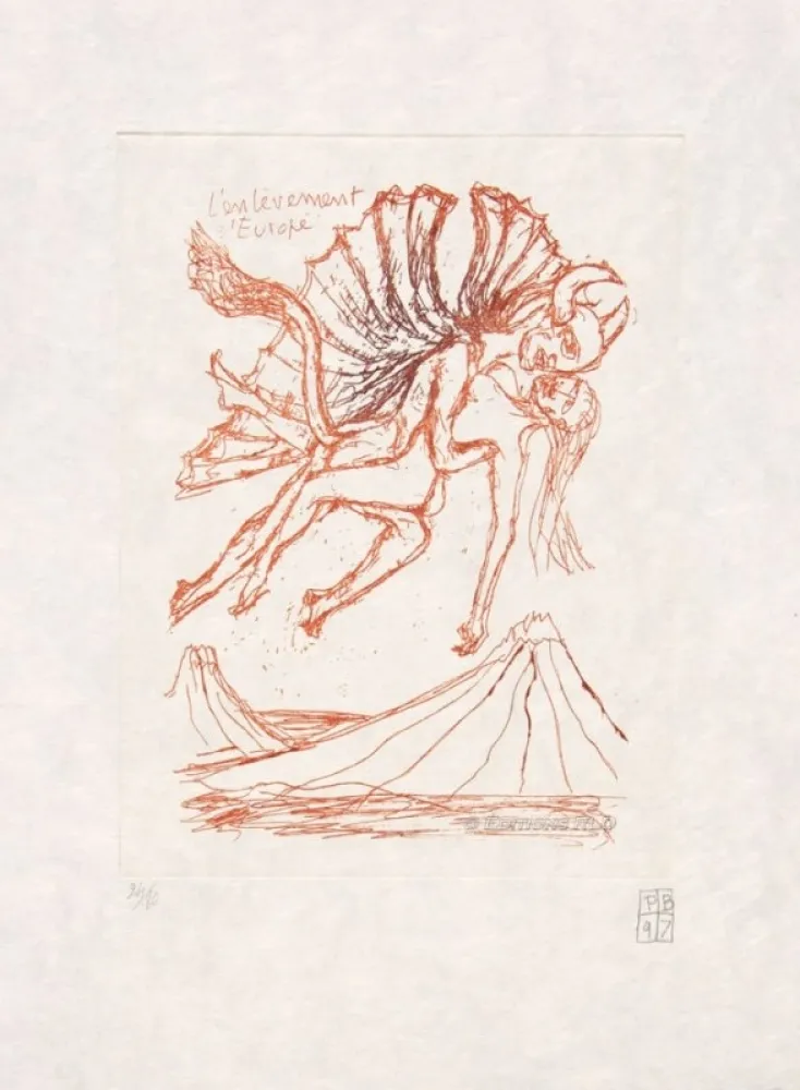 Acquaforte Bettencourt - L'enlèvement d'Europe + Livre