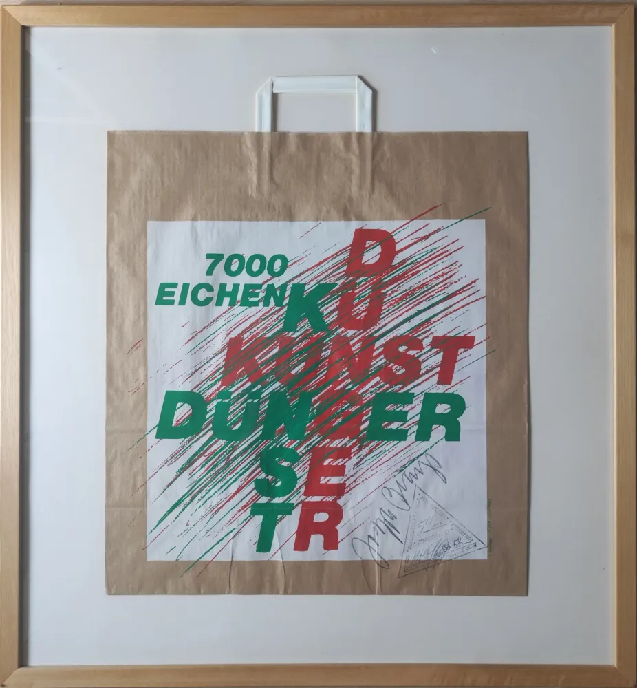 Serigrafia Beuys - 7000-Eichen-Tüte, 1982. 