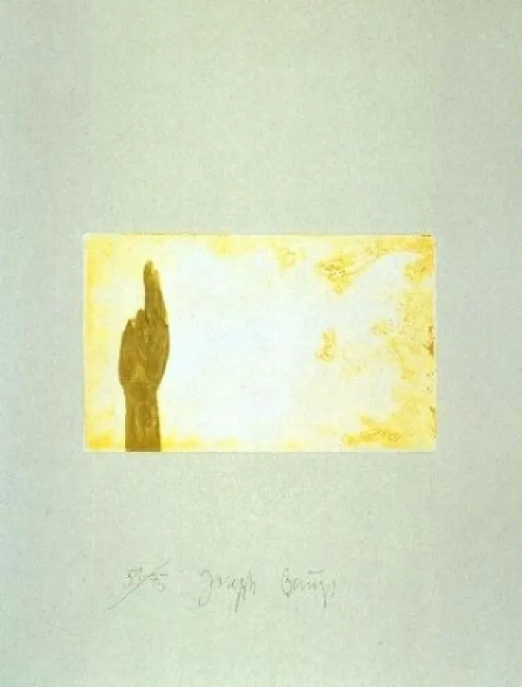 Acquatinta Beuys - Schwurhand