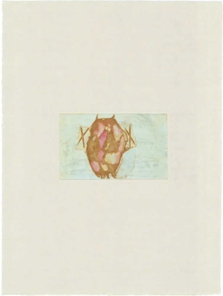 Incisione Beuys - Tränen: Schamanentrommel (grün) 