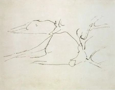 Acquaforte E Acquatinta Beuys - Zirkulationszeit: Tote Hirsche