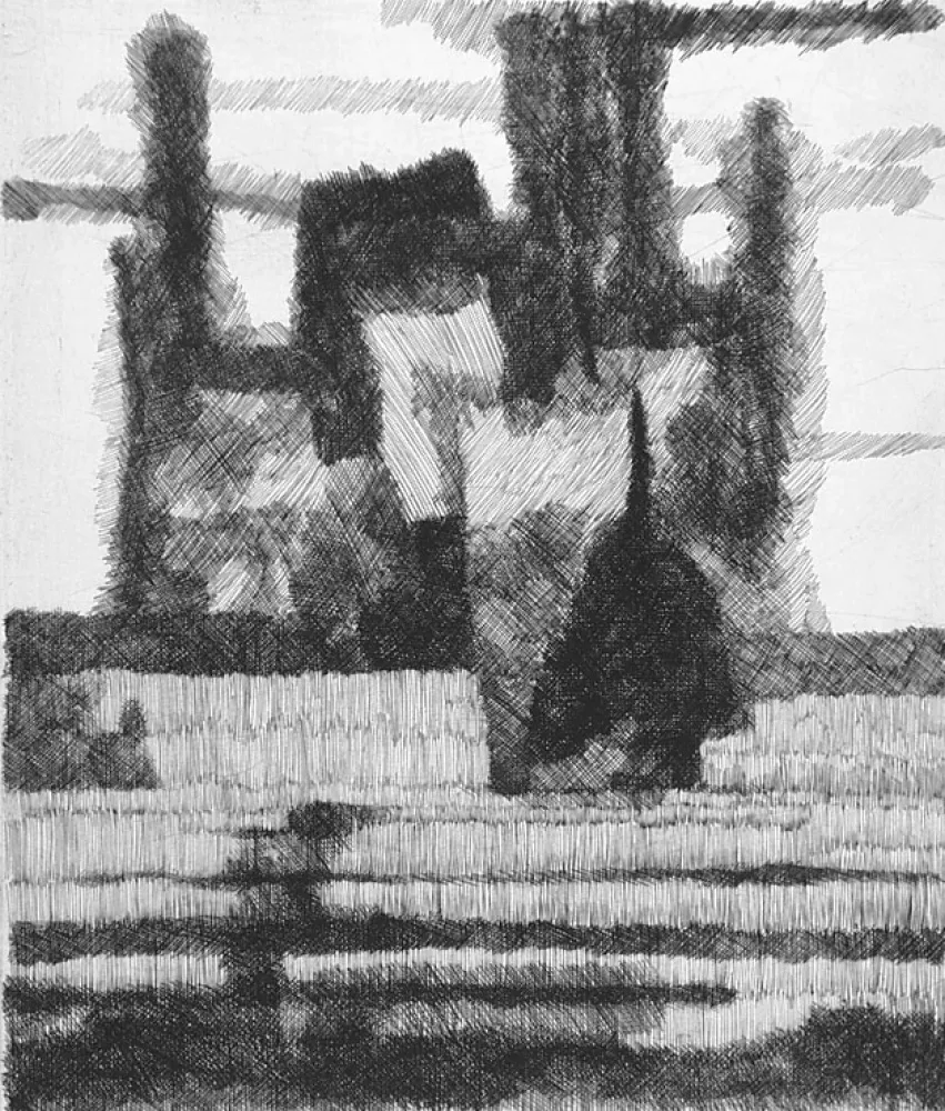 Acquaforte Bianchi Barriviera - Pagliai e pioppi