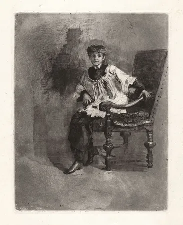 Acquaforte E Acquatinta Bianchi - CHIERICO SEDUTO