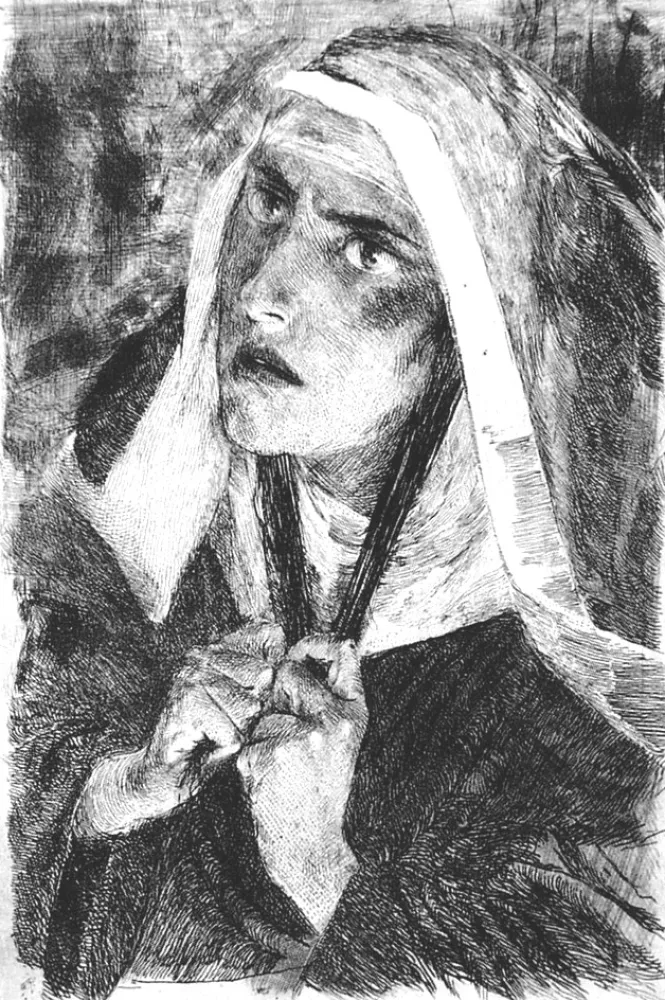 Acquaforte Bianchi - La Monaca di Monza