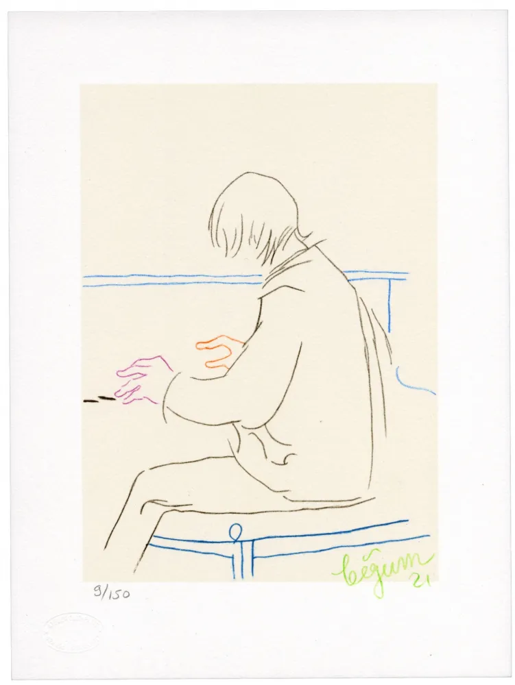 Litografia Bigum - Sans titre