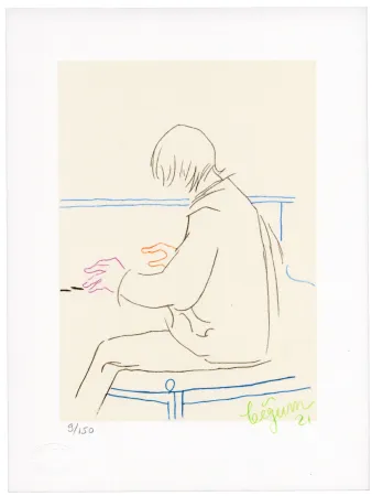 Litografia Bigum - Sans titre