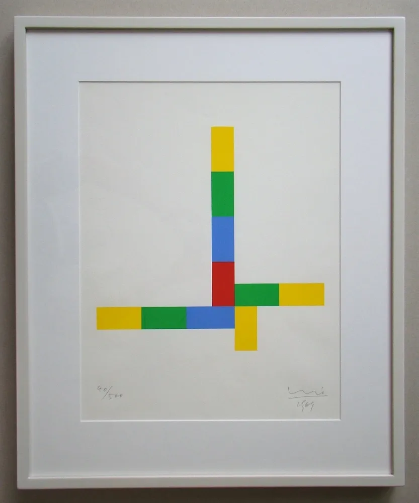 Serigrafia Bill - Konkrete Komposition - 1969