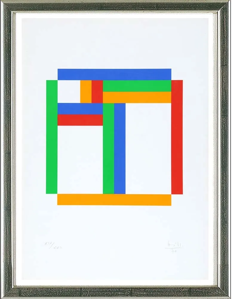 Serigrafia Bill - Ohne Titel (blau, grün, gelb, rot) 1970