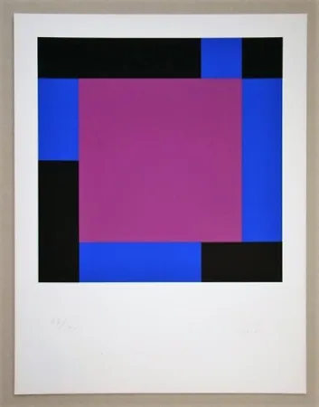 Serigrafia Bill - Quadrat in gegenläufigen Reflexionen