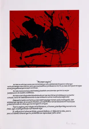 Litografia Bird - No pasar página