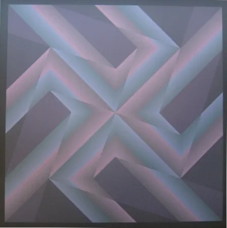 Litografia Bird - Tribute to Vasarely 14