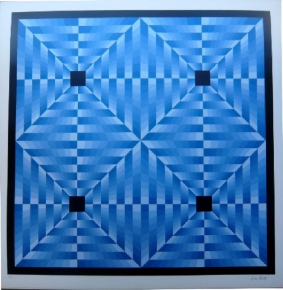 Litografia Bird - Tribute to Vasarely 6