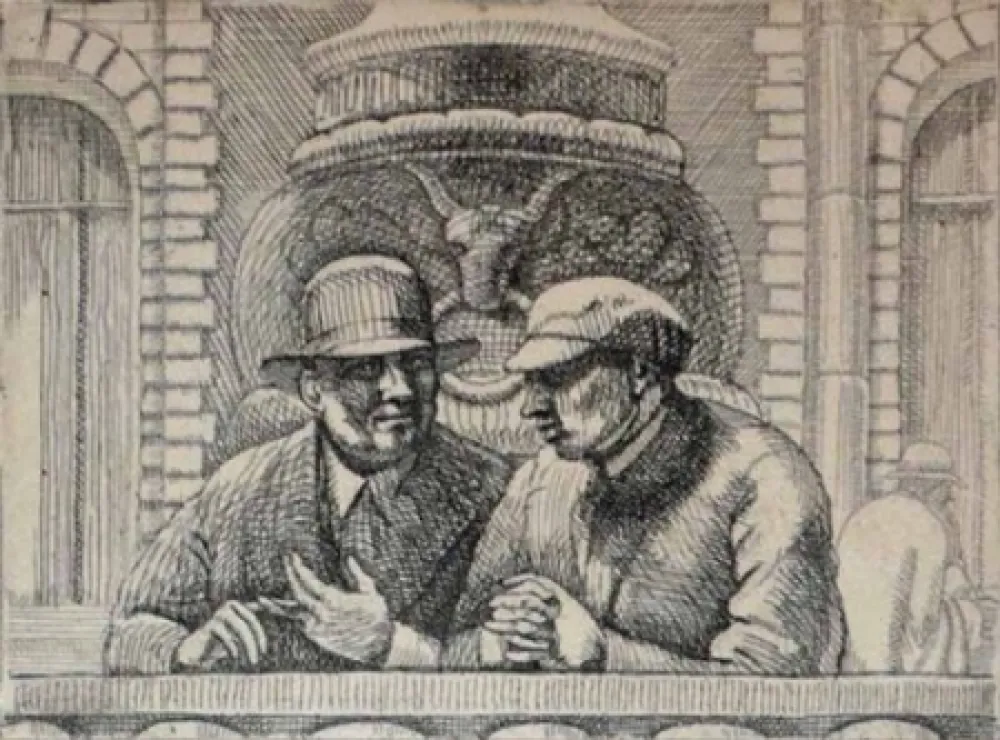 Incisione Bishop - Isabel Bishop.  Eight Etchings, 1927-1934.