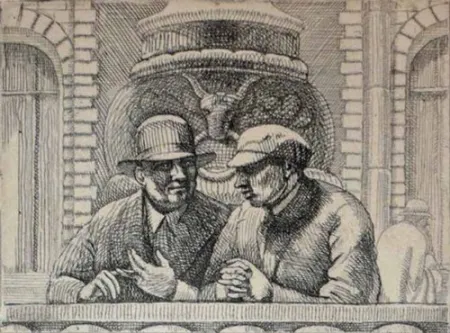 Incisione Bishop - Isabel Bishop.  Eight Etchings, 1927-1934.