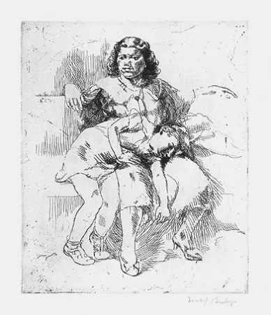 Incisione Bishop - Isabel Bishop.  Eight Etchings, 1930-1959.