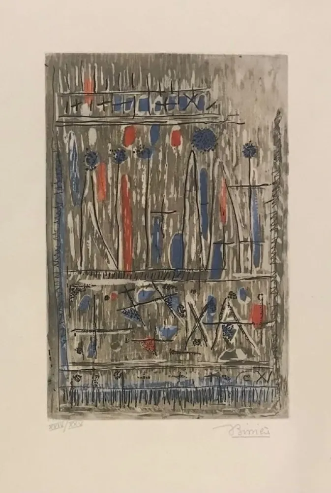 Incisione Bissiere - Composition 