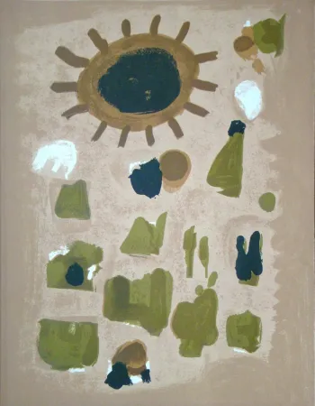 Litografia Bissiere - Composition