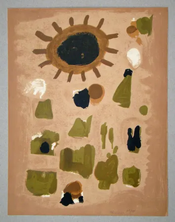 Litografia Bissiere - Composition