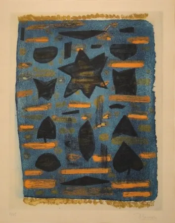 Acquatinta Bissiere - Feuillage