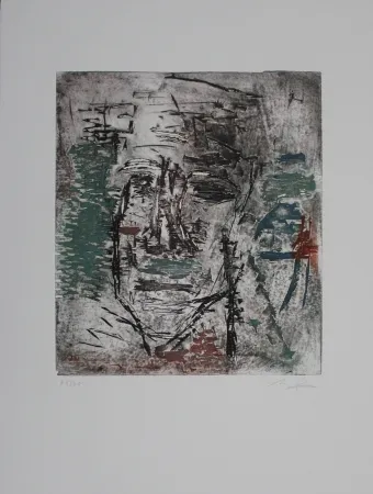 Acquaforte E Acquatinta Bissière - Grosse tête