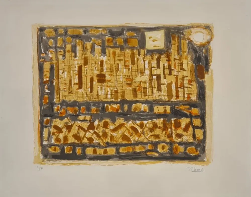 Litografia Bissiere - Le château 