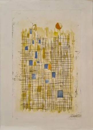 Incisione Bissiere - Soleil 