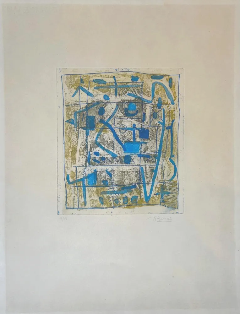 Acquaforte E Acquatinta Bissiere - Soleil noir 