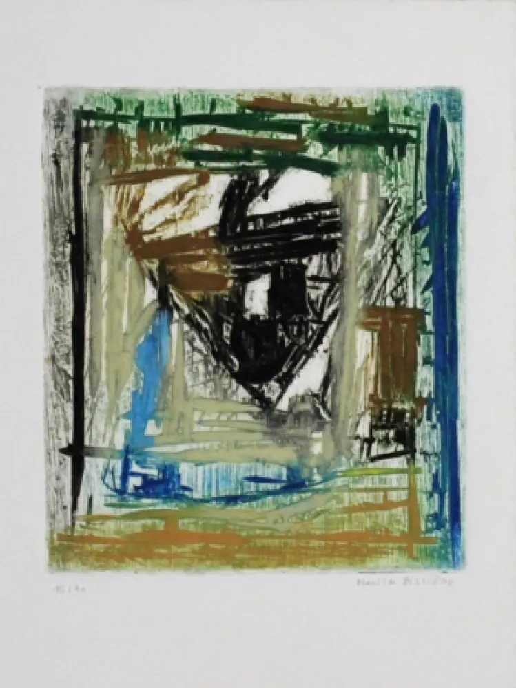 Acquaforte E Acquatinta Bissière - Tête noire