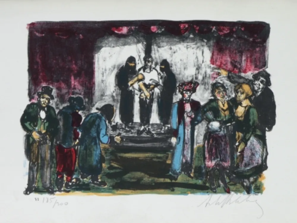 Litografia Blatas - 	L'opera Des Gueux The Beggers Opera plate no. VI