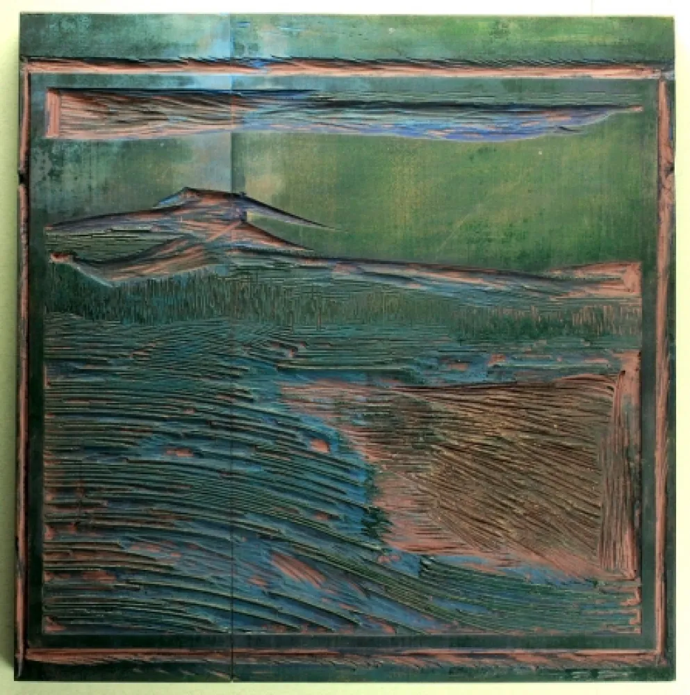 Incisione Su Legno Blauensteiner - Landschaft (Landscape)