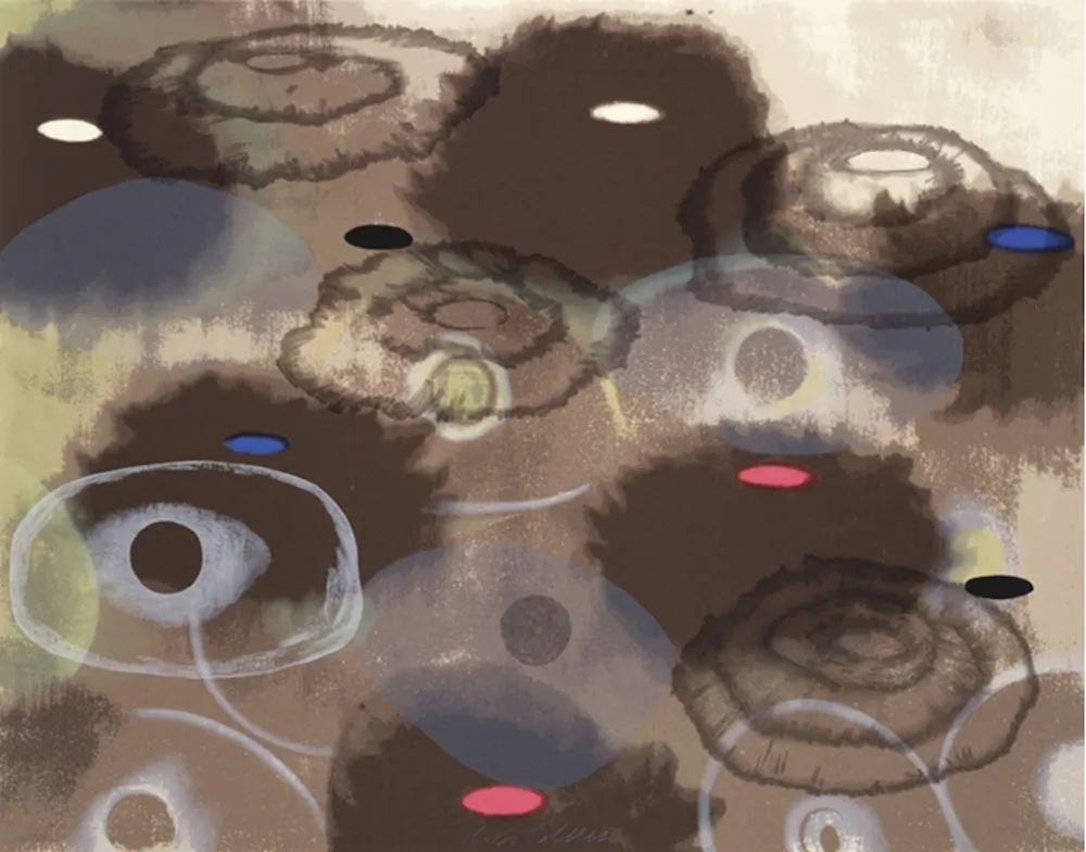 Serigrafia Bleckner - Just Because II