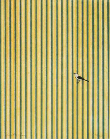 Litografia Bleckner - Untitled (cage), from Art Pro-Choice II